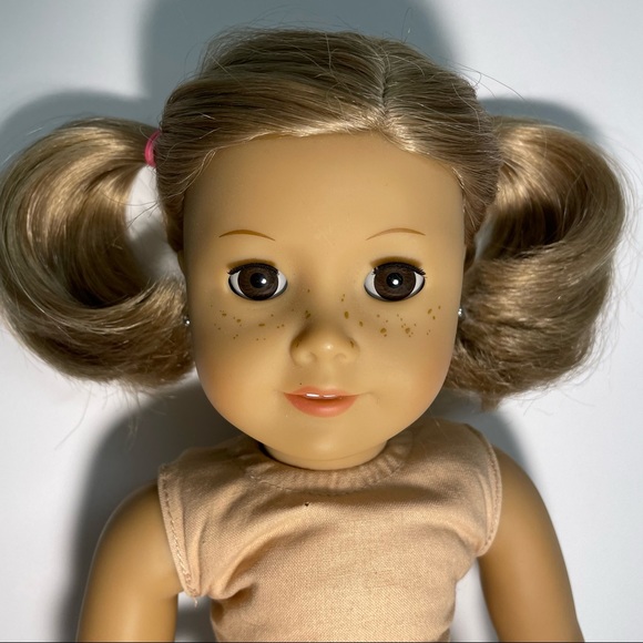 American GIrl Blonde Brown Eyes Pig Tails Freckles Weighted Sensory Doll - Picture 2 of 7